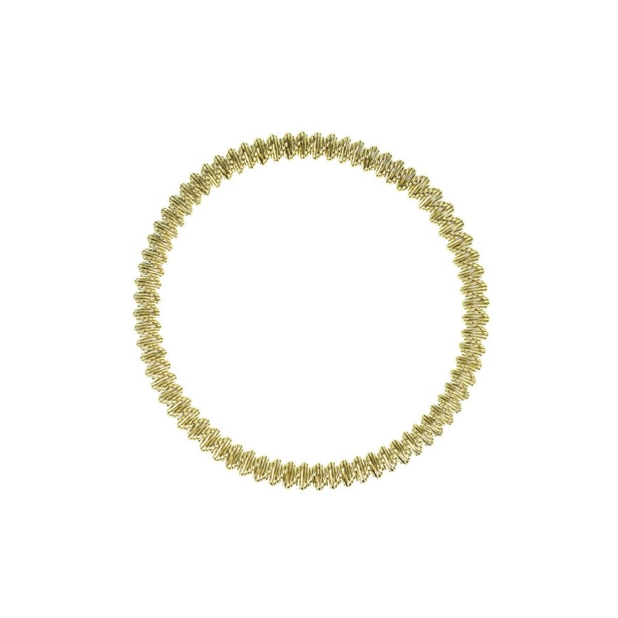 Bracciali Magnolia Gioielli | Bracciale In Acciaio Ip Gold Bc7106G