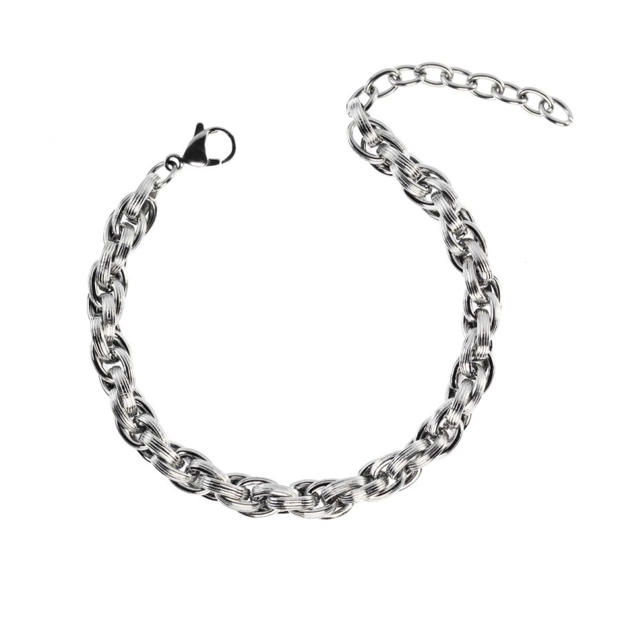 Bracciali Magnolia Gioielli | Bracciale In Acciaio Bc7120B